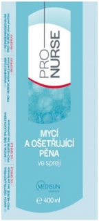 Umývacia a ošetrujúca pena v spreji